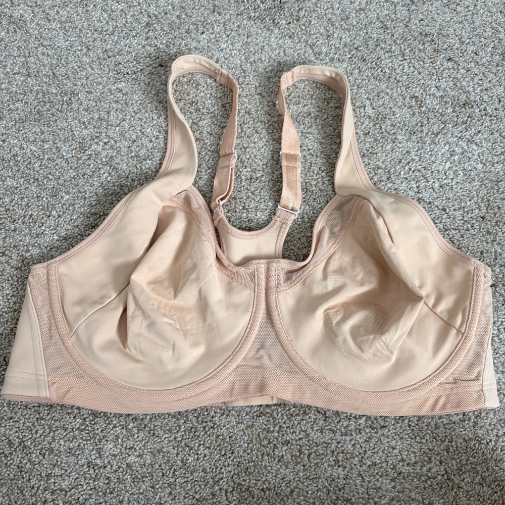 La Isla Sport Bra Nude Racerback Size 38D Workout Sporty